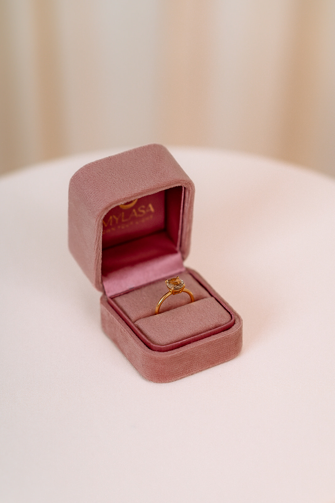 Full Moon Ring Rings in 14K Gold with Zultanite