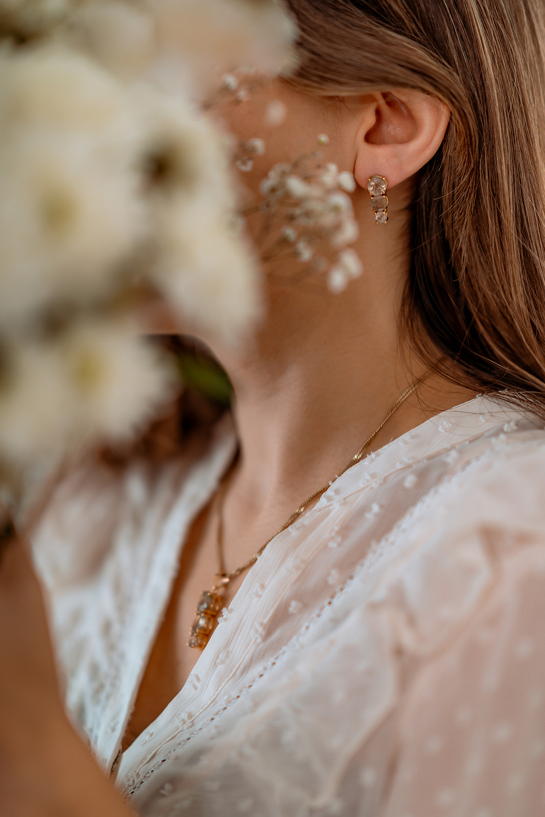 Lunar Eclipse Earrings Earrings in 14K Gold with Zultanite
