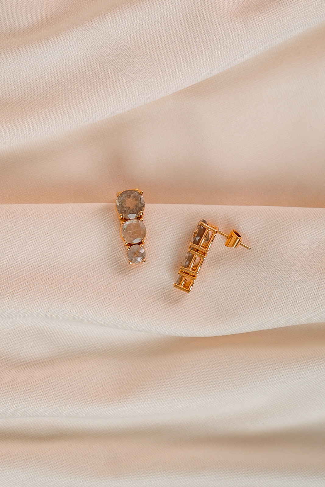 Lunar Eclipse Earrings Earrings in 14K Gold with Zultanite