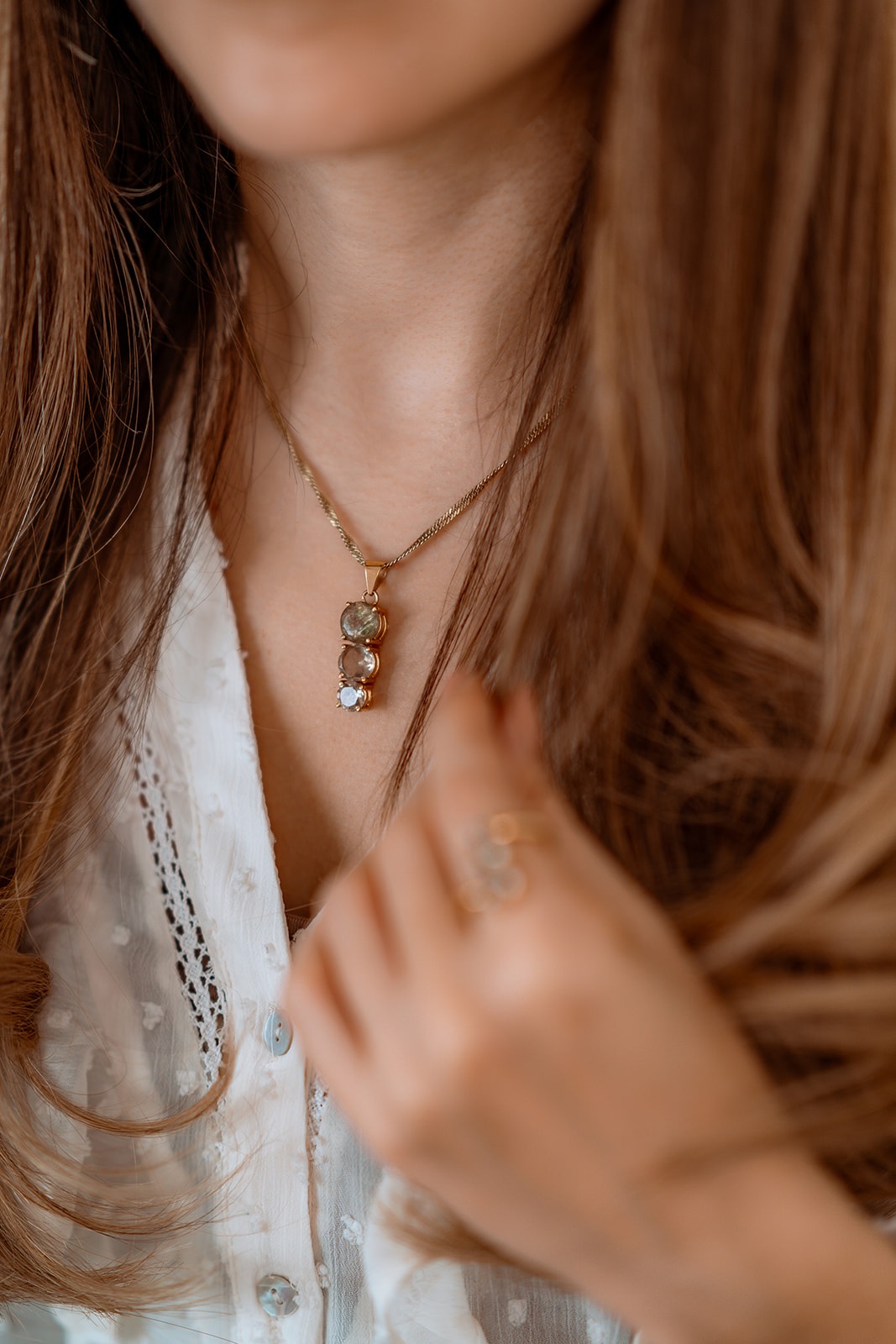 Lunar Eclipse Hanger Hangers in 14K Gold with Zultanite