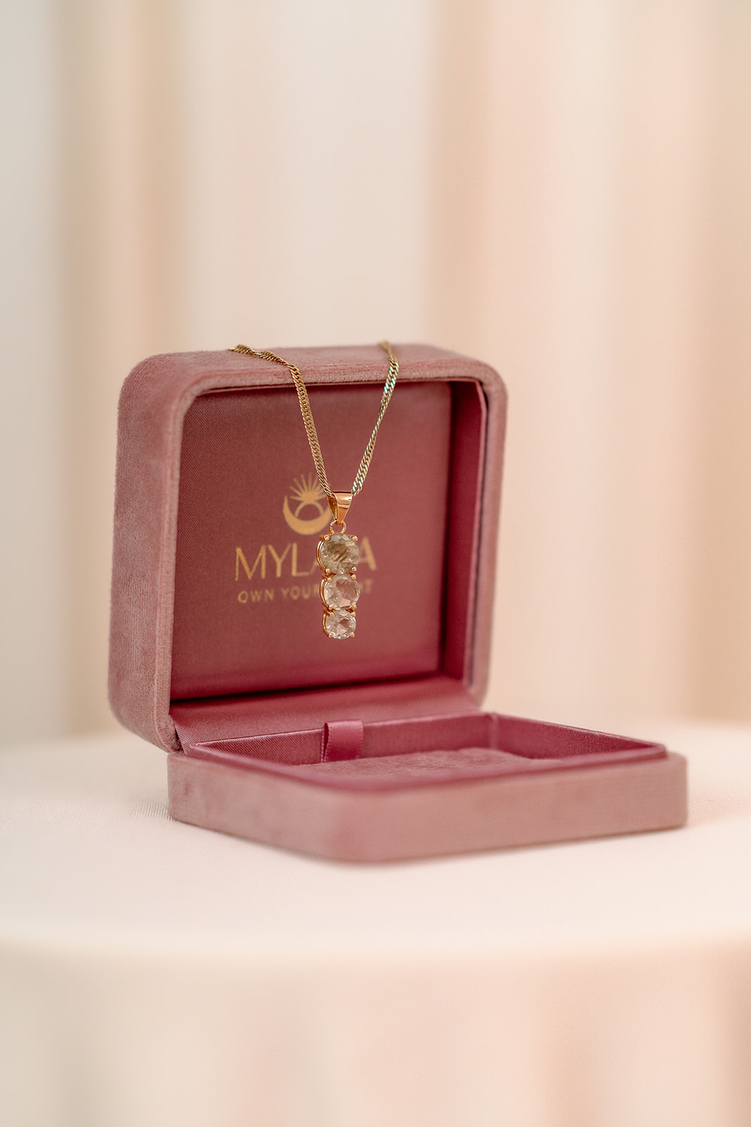 Lunar Eclipse Hanger Hangers in 14K Gold with Zultanite