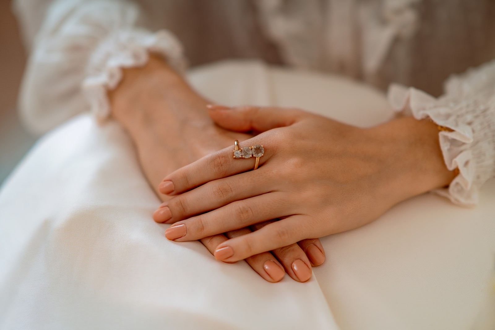 Lunar Eclipse Ring Rings in 14K Gold with Zultanite
